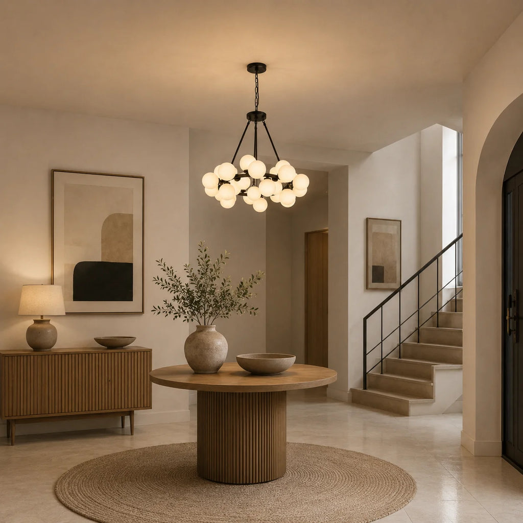 Arya 25 Light Black Chandelier