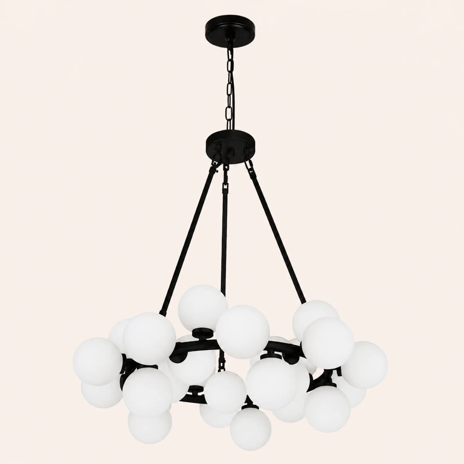 Arya 25 Light Black Chandelier