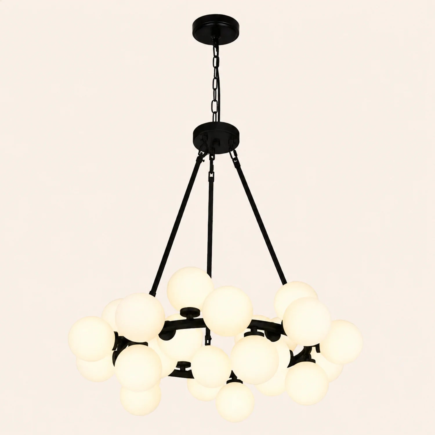 Arya 25 Light Black Chandelier