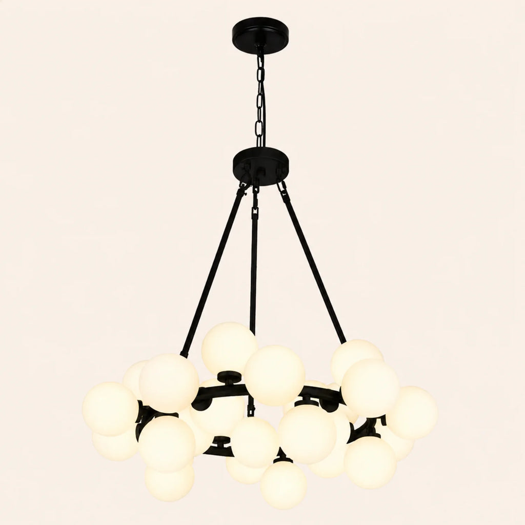 Arya 25 Light Black Chandelier