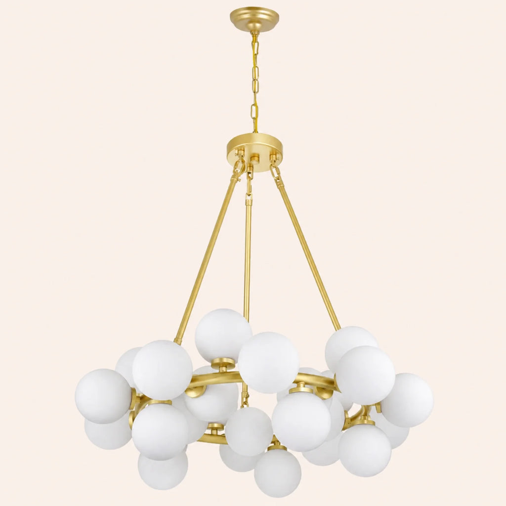 Arya 25 Light Satin Gold Chandelier