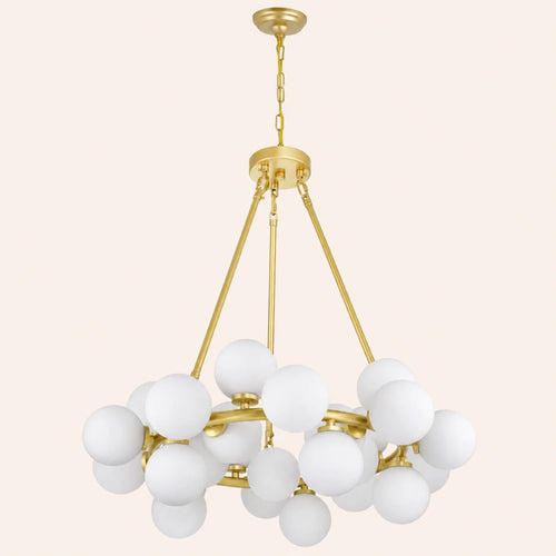 Arya 25 Light Satin Gold Chandelier