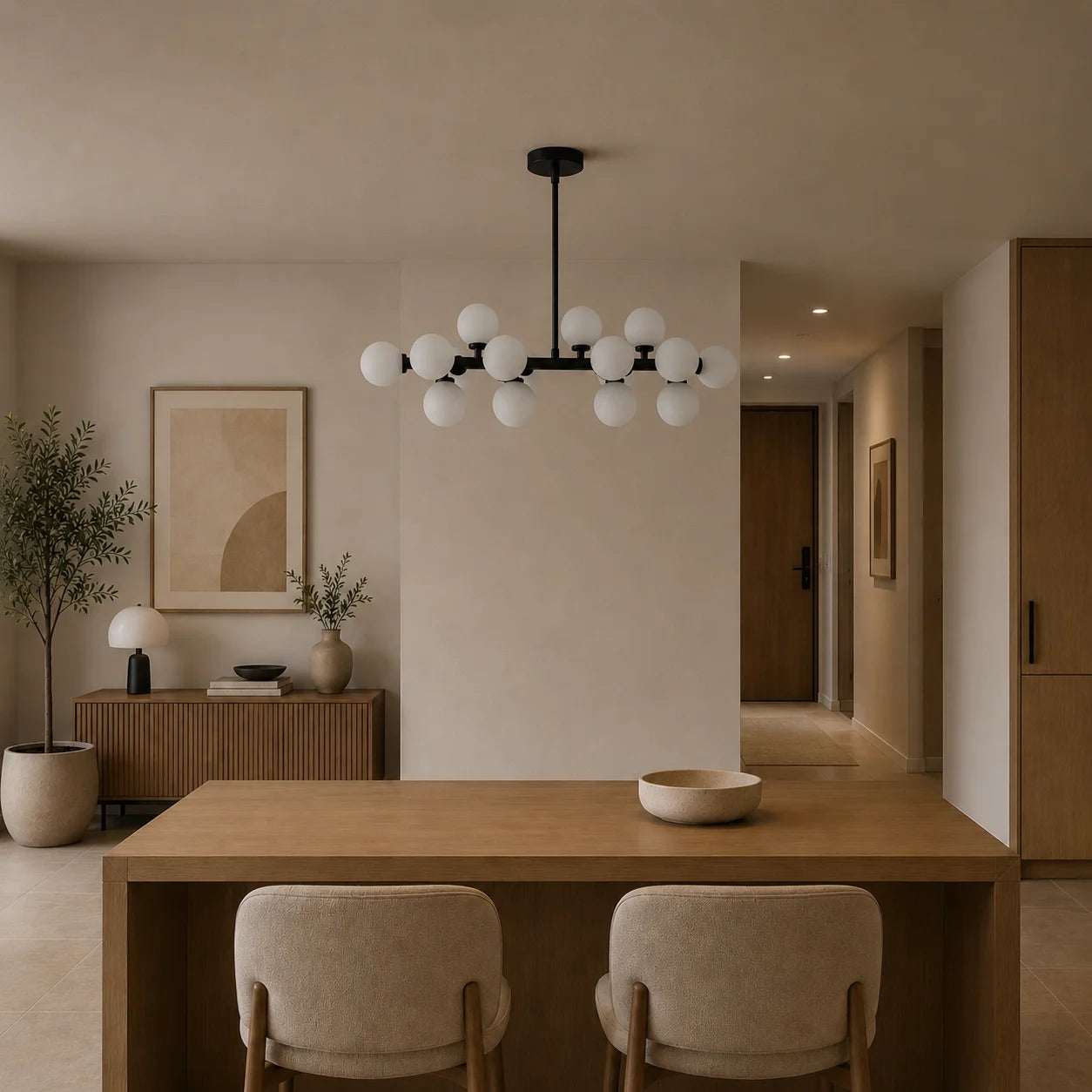 Arya 16 Light Black Chandelier