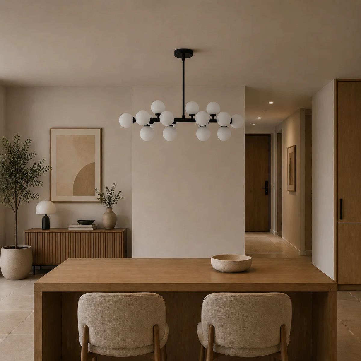Arya 16 Light Black Chandelier