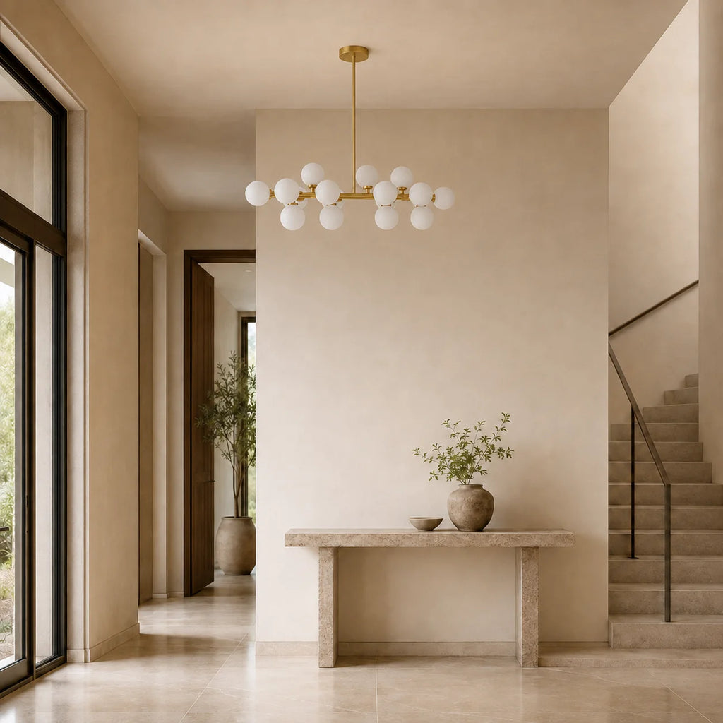 Arya 16 Light Satin Gold Chandelier