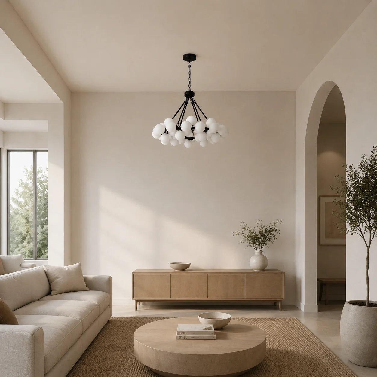 Arya 45 Light Black Chandelier