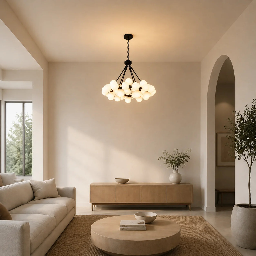 Arya 45 Light Black Chandelier