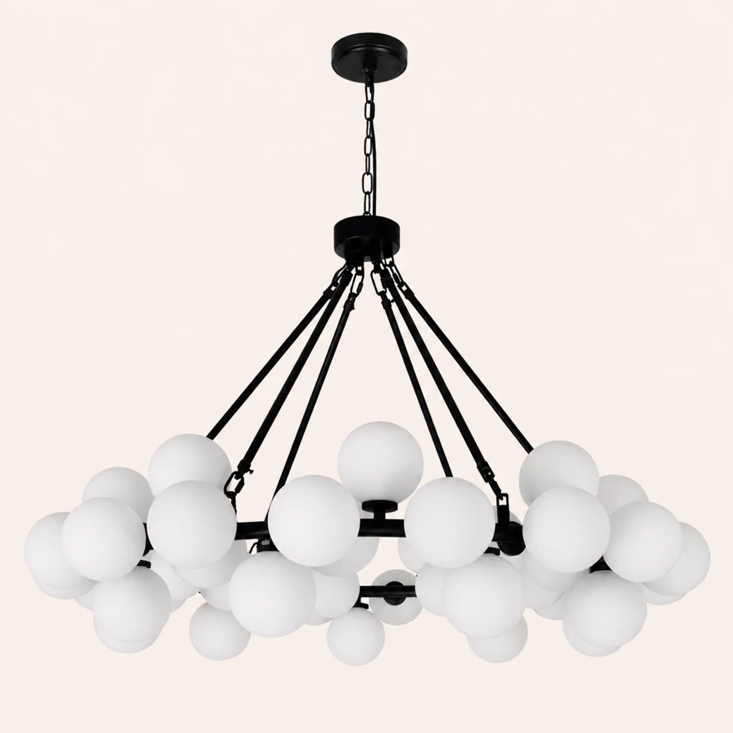 Arya 45 Light Black Chandelier