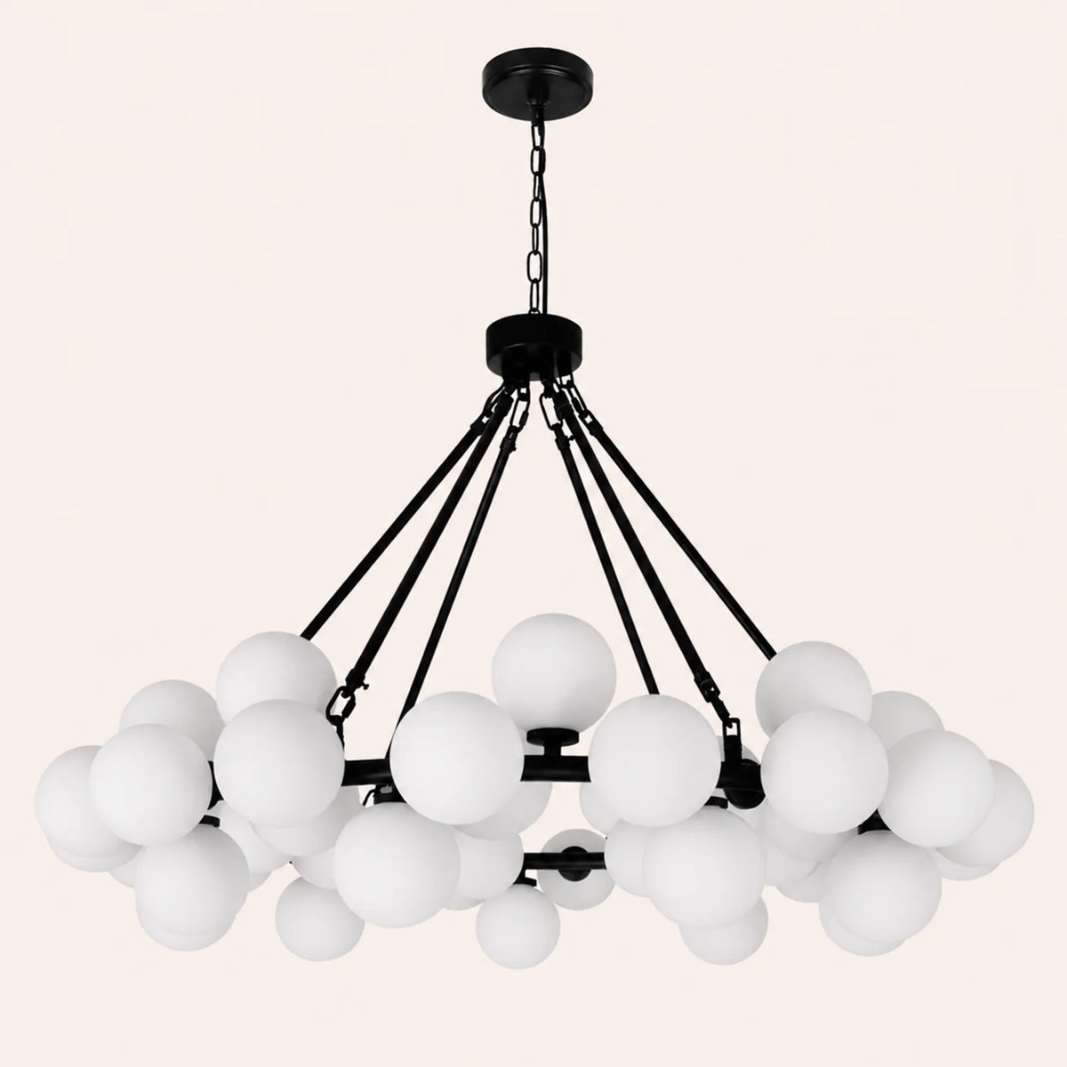 Arya 45 Light Black Chandelier