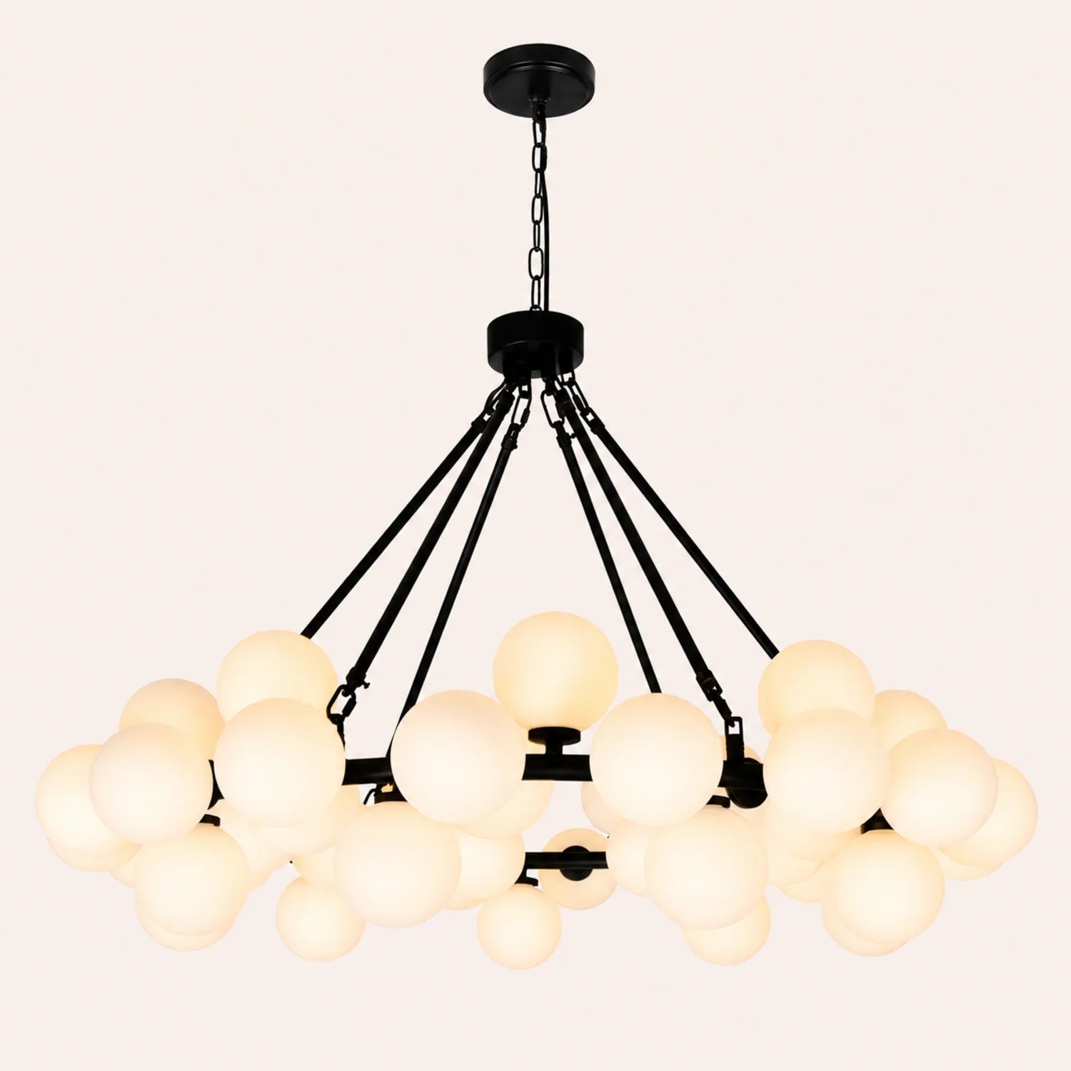 Arya 45 Light Black Chandelier