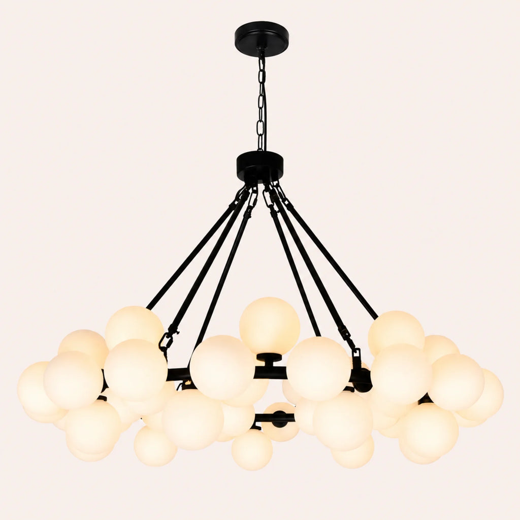 Arya 45 Light Black Chandelier