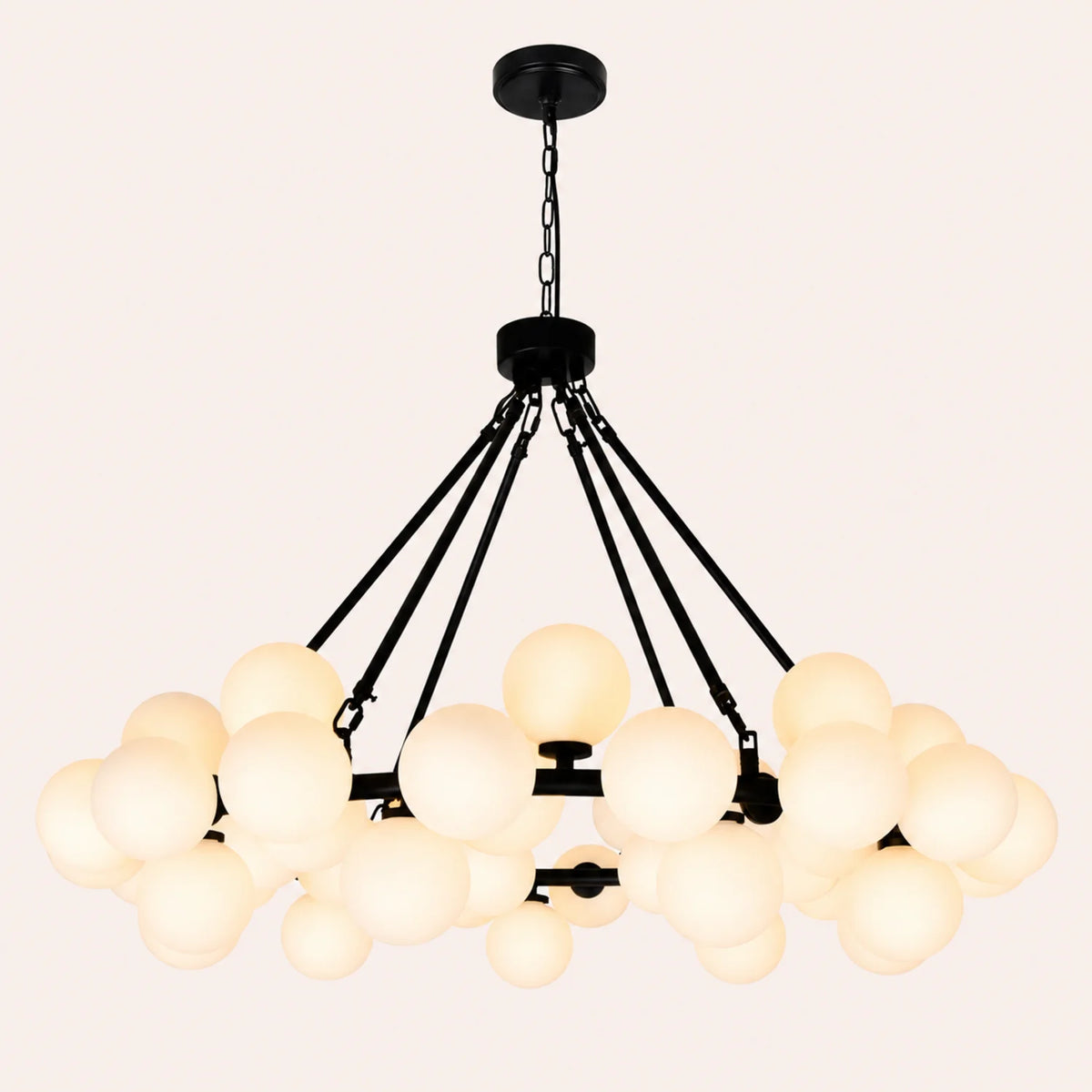 Arya 45 Light Black Chandelier
