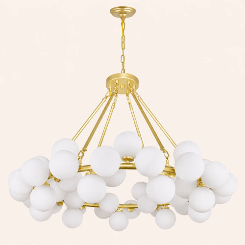 Arya 45 Light Satin Gold Chandelier