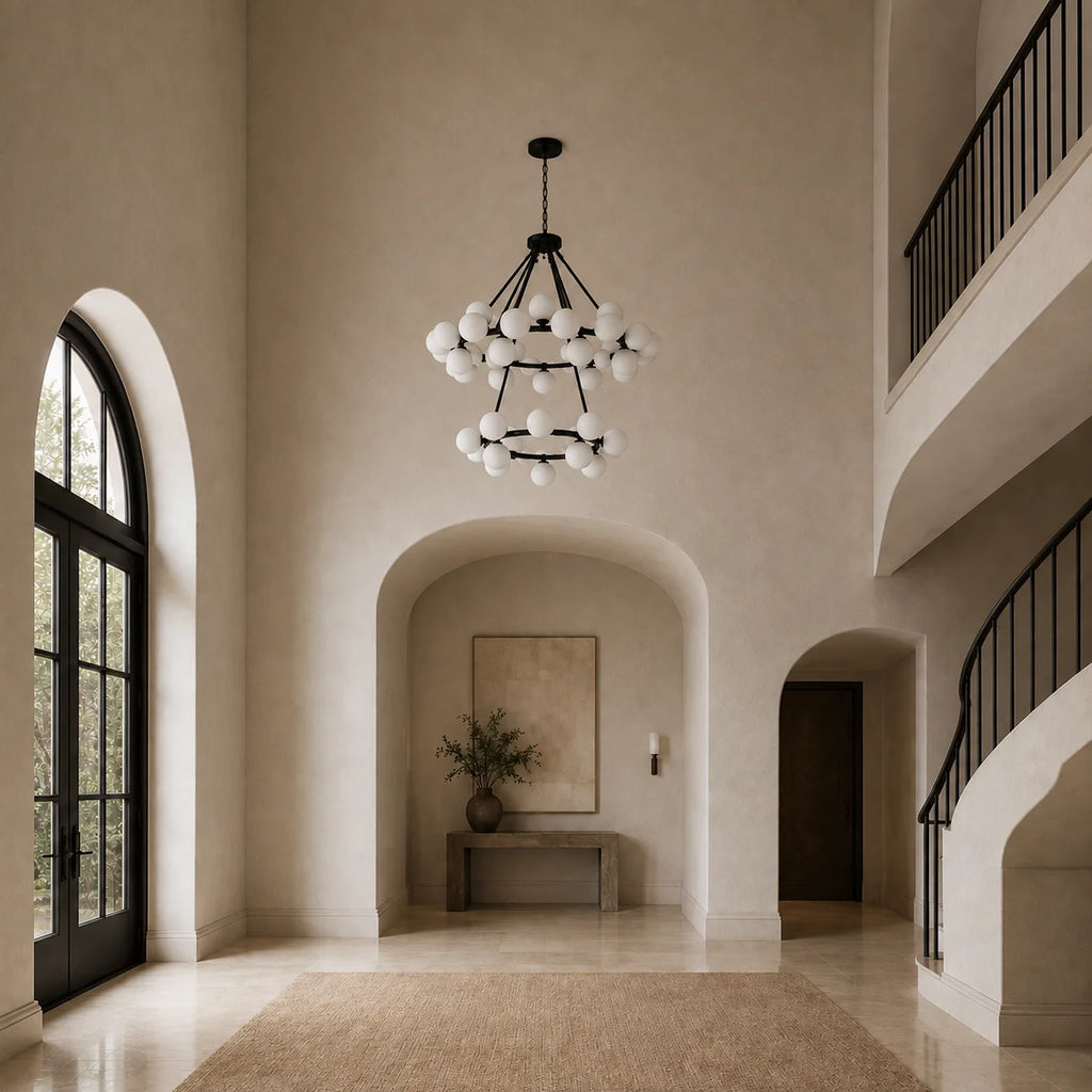 Arya 70 Light Black Chandelier