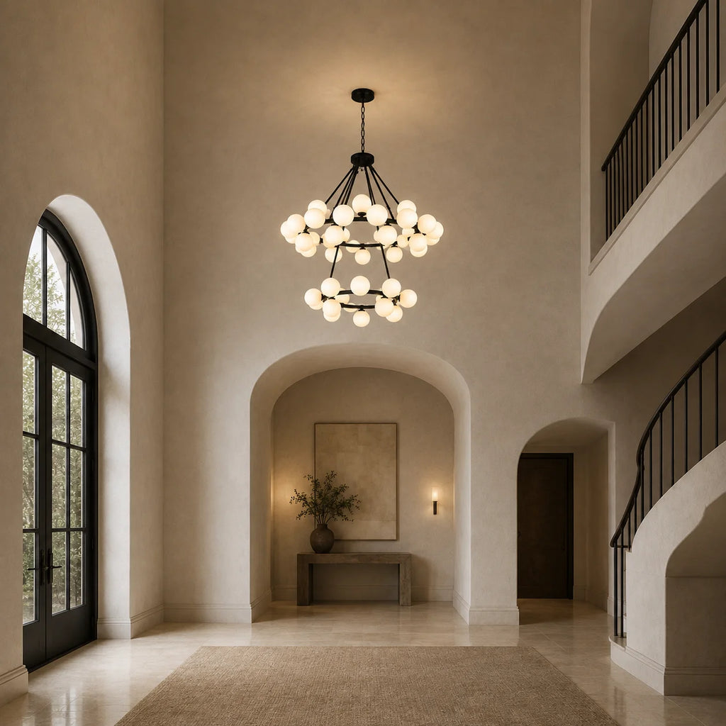 Arya 70 Light Black Chandelier