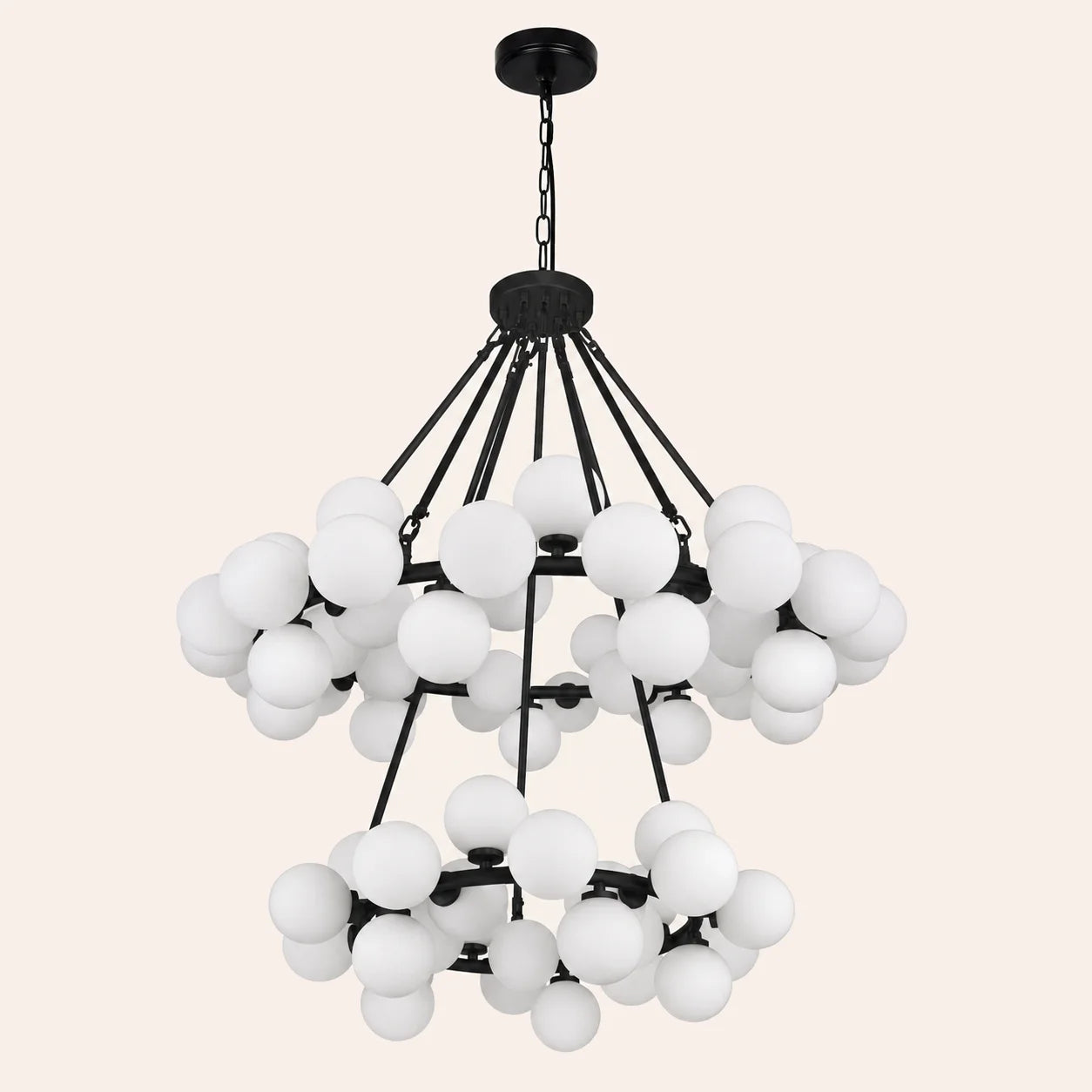 Arya 70 Light Black Chandelier