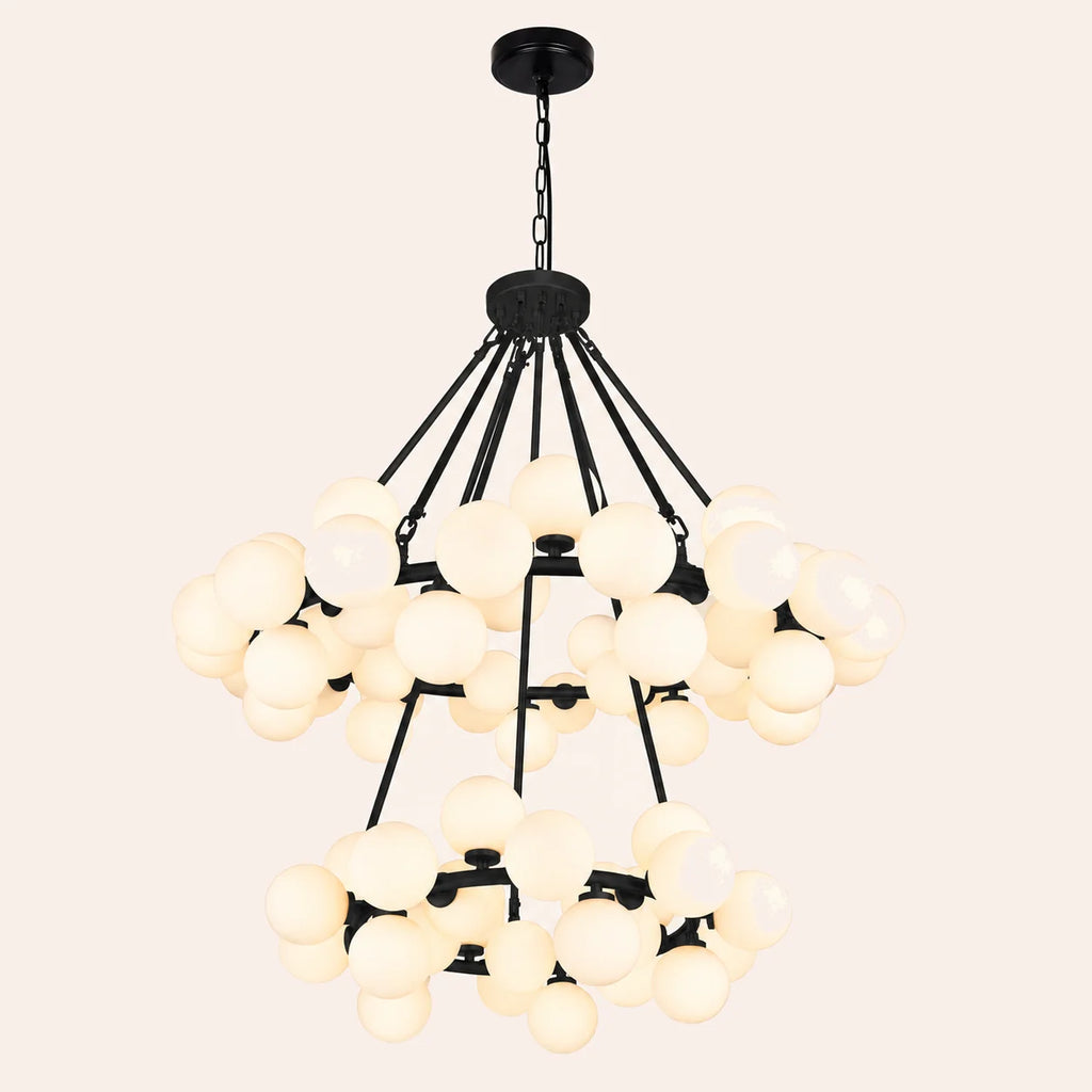 Arya 70 Light Black Chandelier
