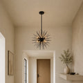 Savannah 6 Light 16in Black Chandelier