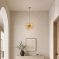 Savannah 6 Light 16in Gold Leaf Chandelier