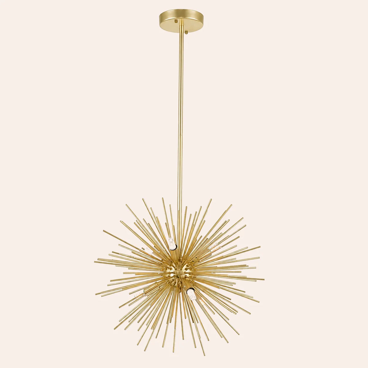 Savannah 6 Light 16in Gold Leaf Chandelier