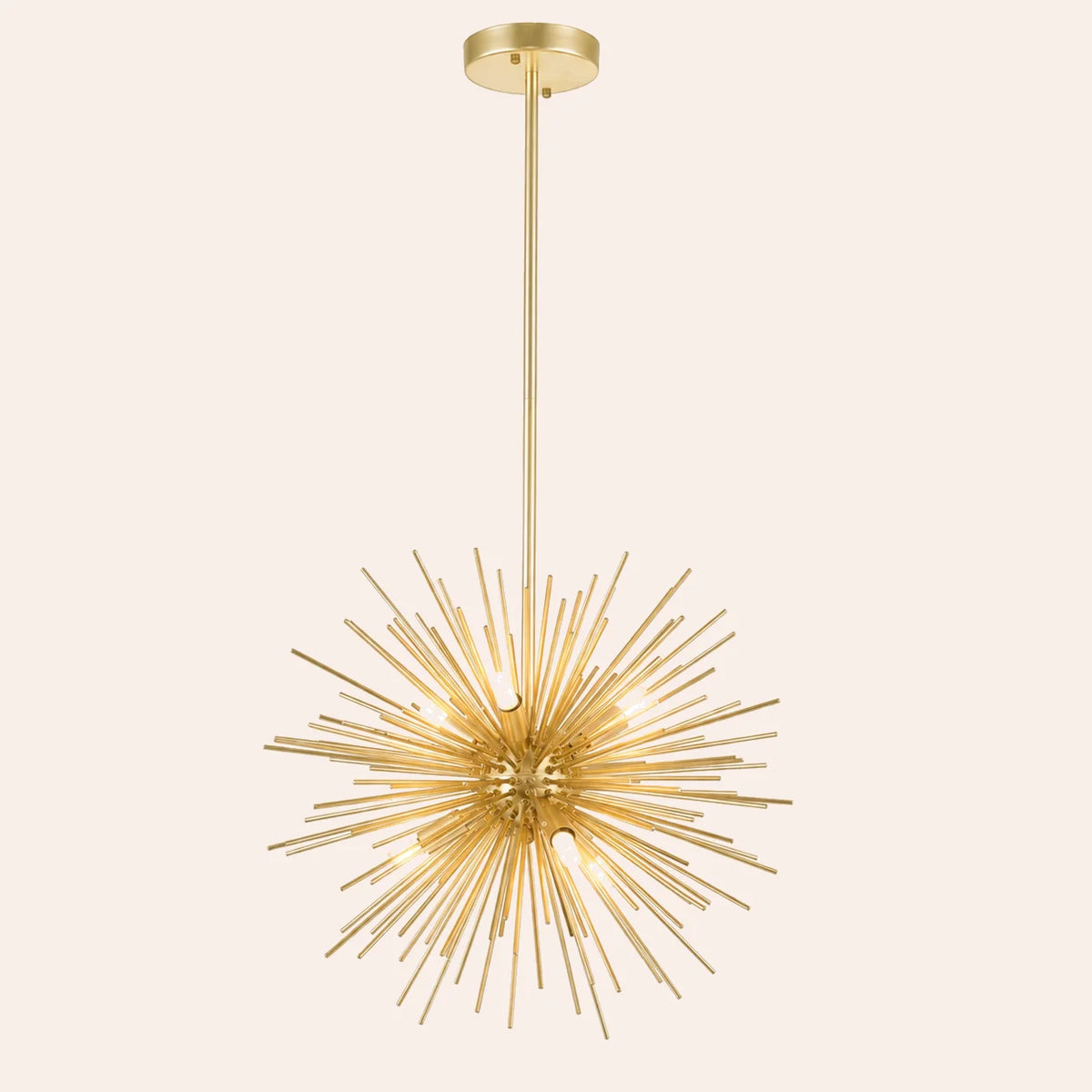 Savannah 6 Light 16in Gold Leaf Chandelier