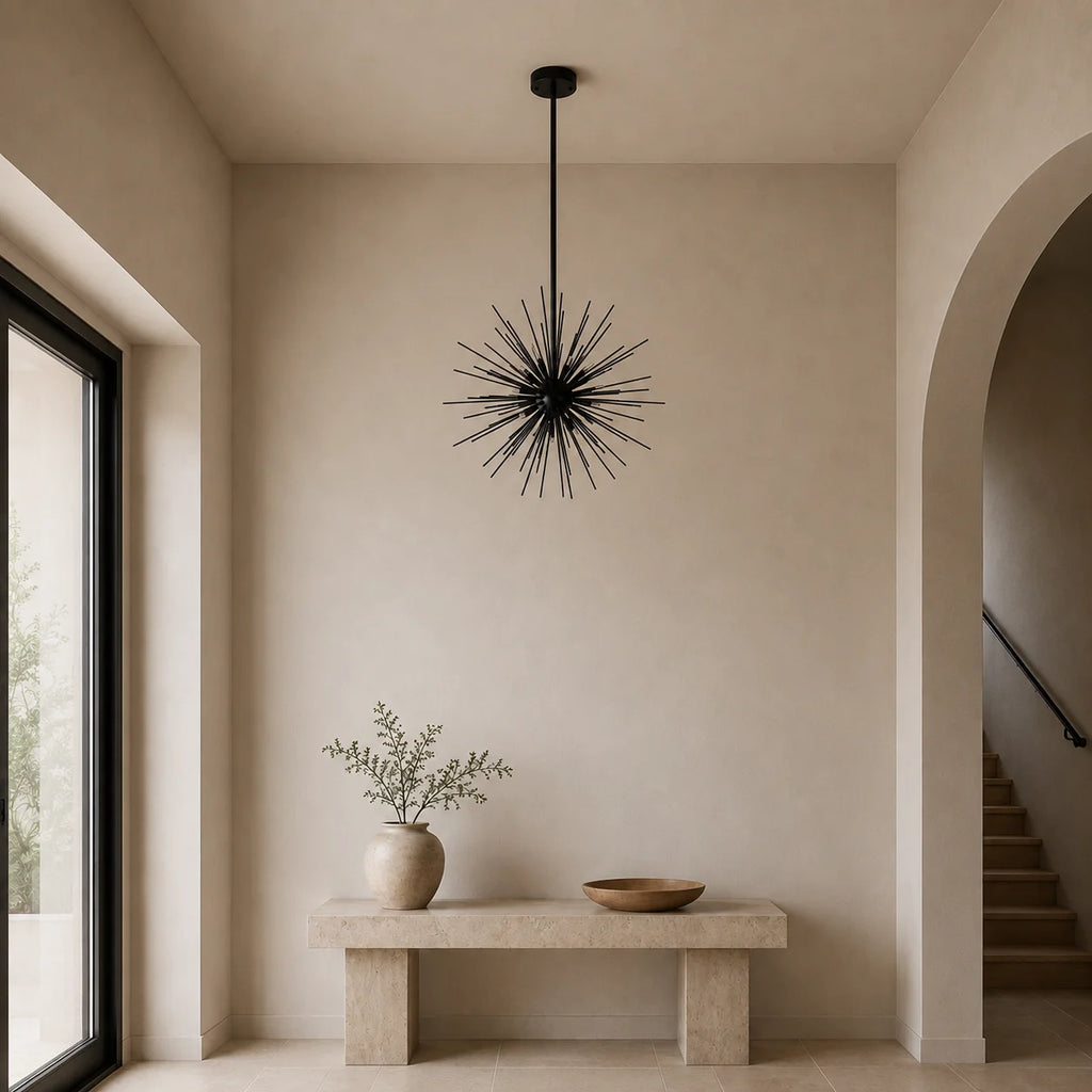 Savannah 9 Light 30in Black Chandelier