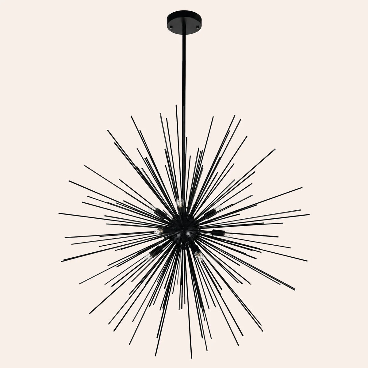 Savannah 9 Light 30in Black Chandelier