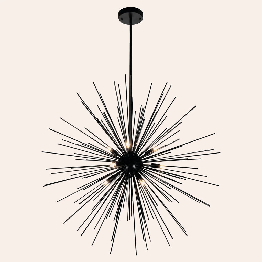 Savannah 9 Light 30in Black Chandelier