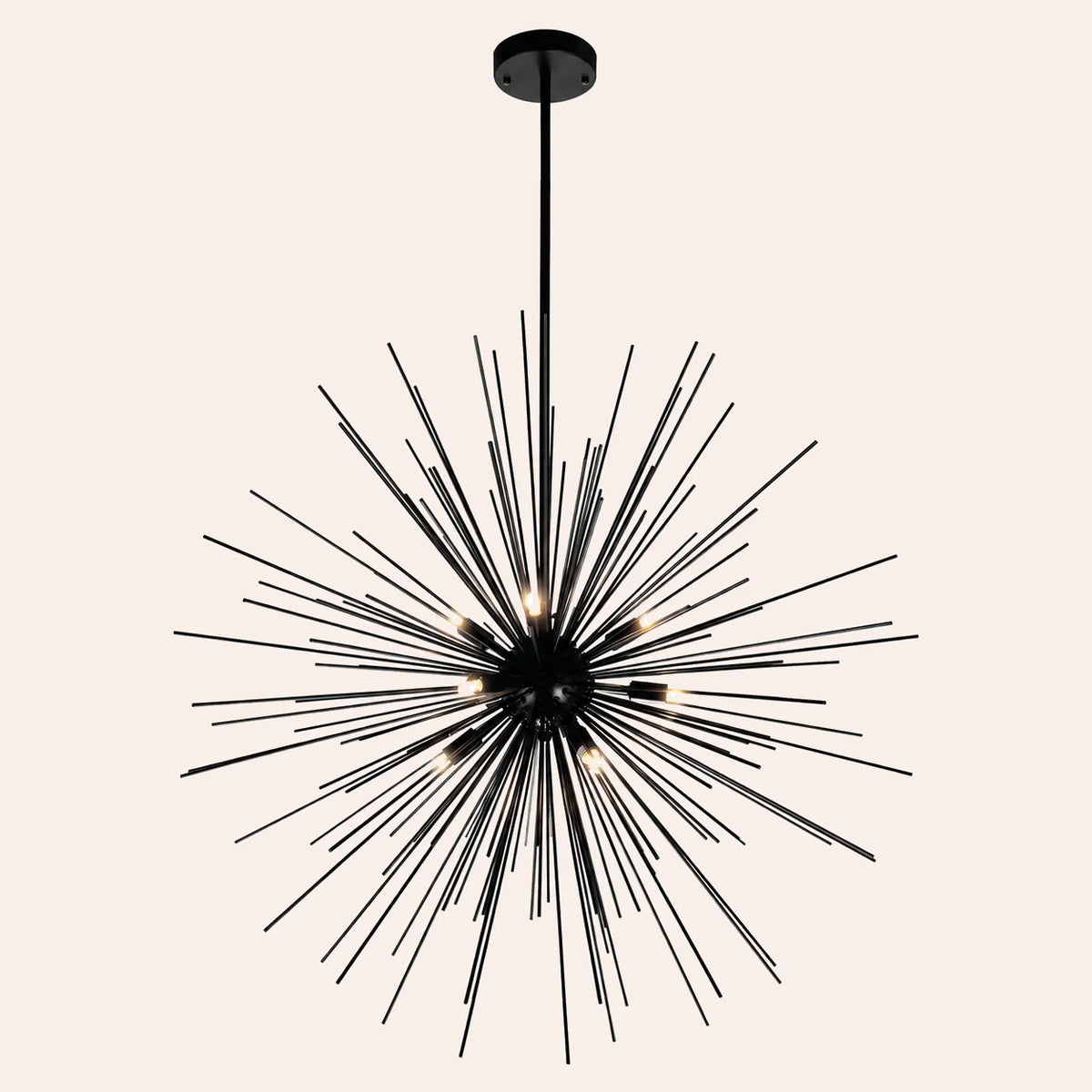 Savannah 9 Light 30in Black Chandelier