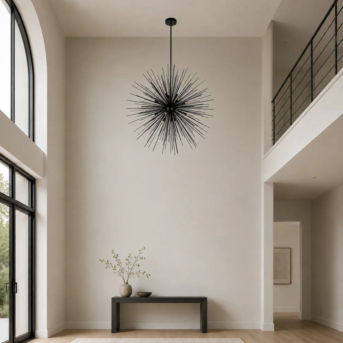 Savannah 14 Light 40in Black Chandelier
