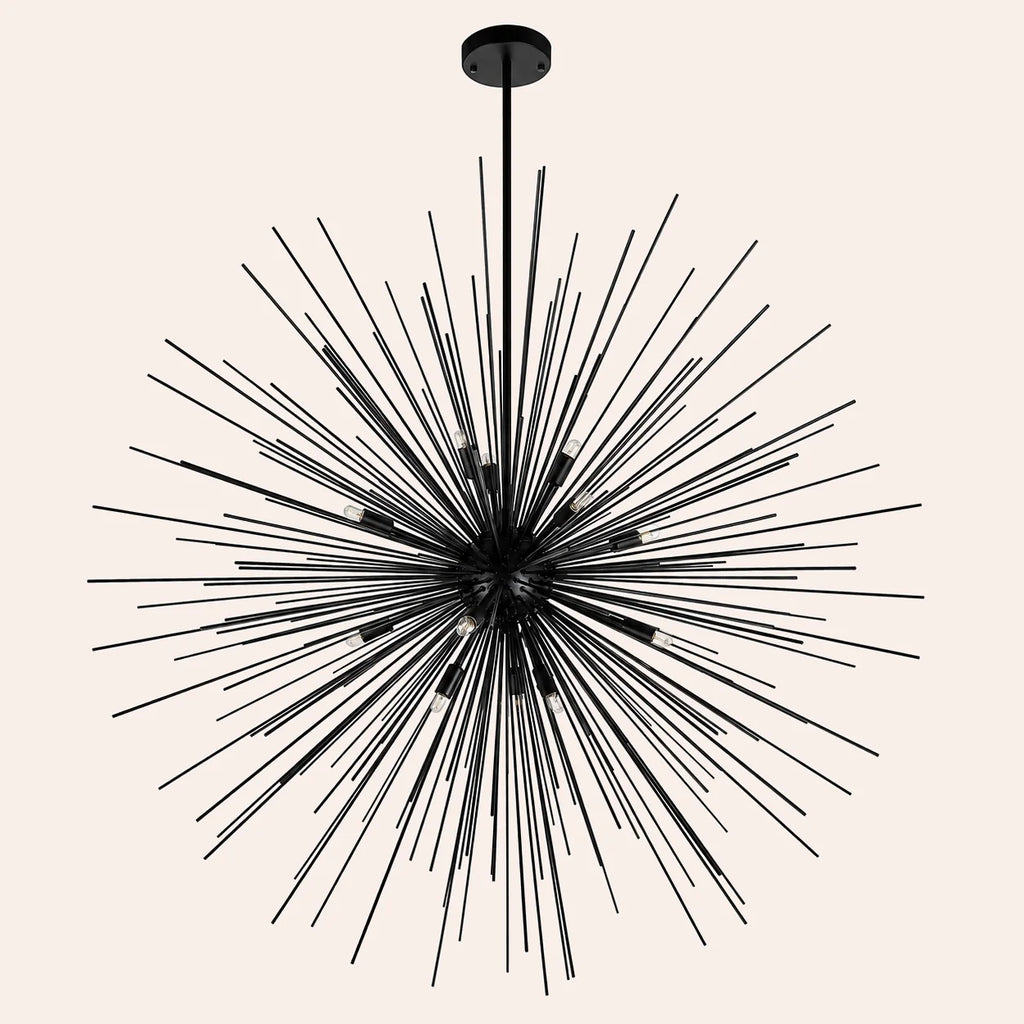 Savannah 14 Light 40in Black Chandelier