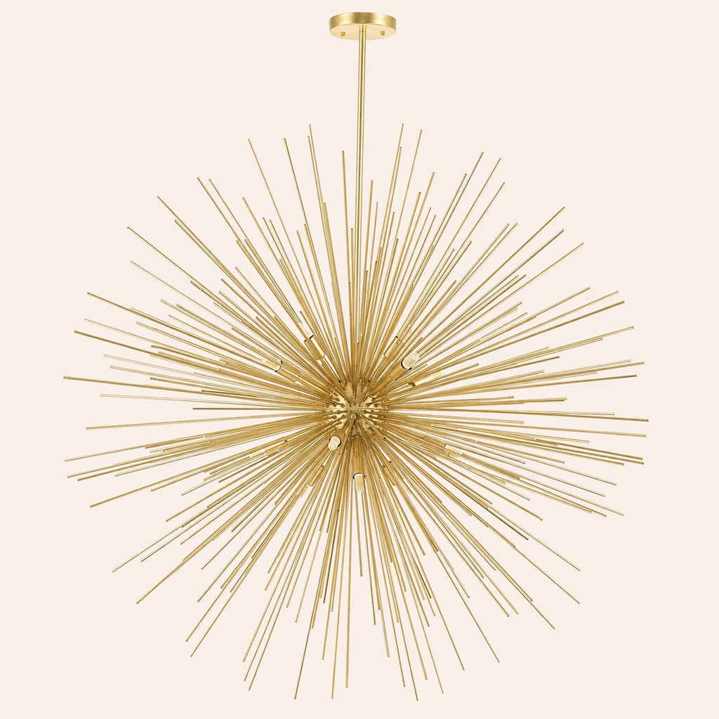 Savannah 14 Light 40in Gold Leaf Chandelier