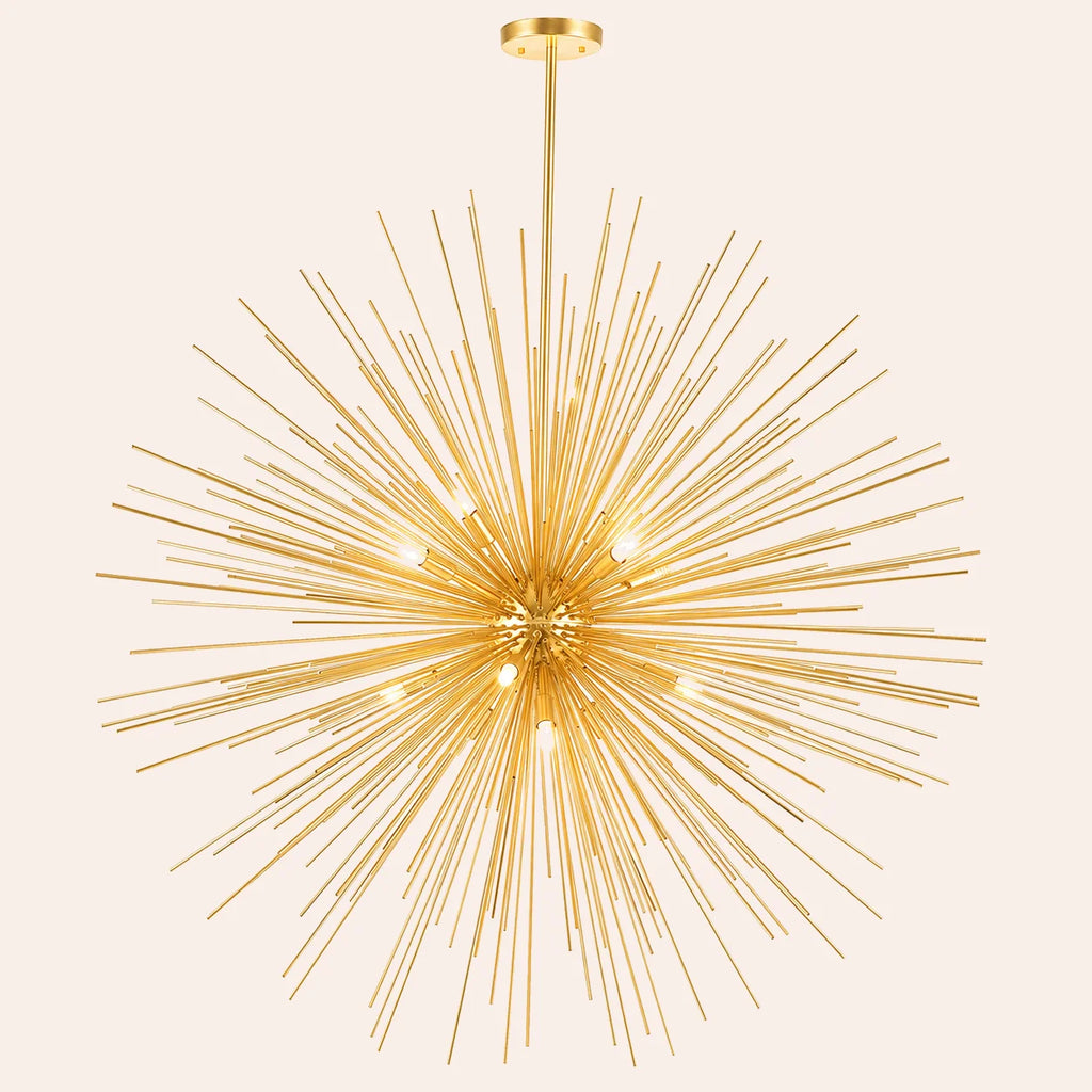 Savannah 14 Light 40in Gold Leaf Chandelier