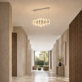 Celina Integrated LED 37in 7 Ring Chrome Chandelier
