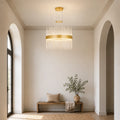 Genevieve Integrated LED 16in Medallion Gold Chandelier