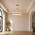 Genevieve Integrated LED 39in Medallion Gold Chandelier