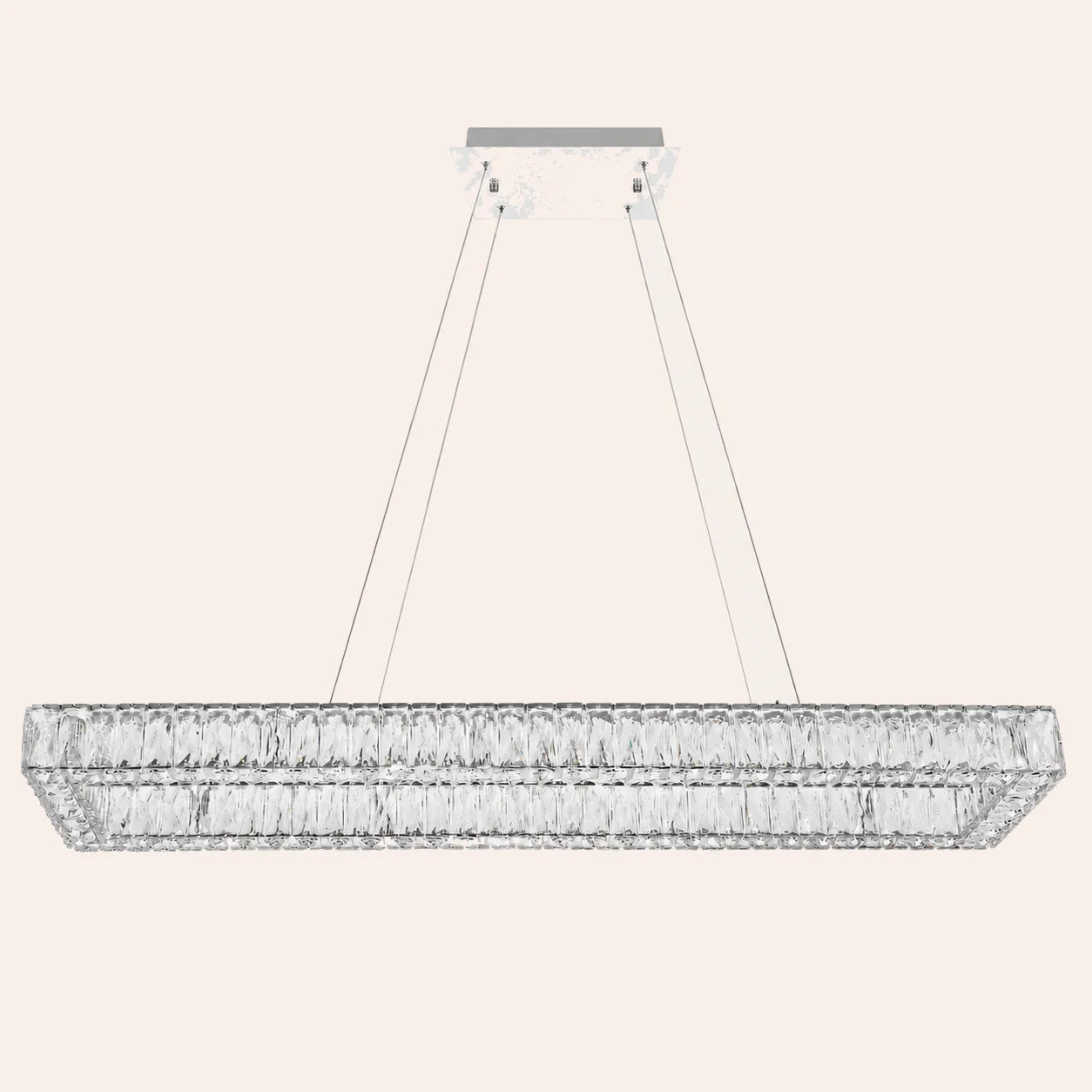 Felicity Integrated LED 44in Chrome Chandelier