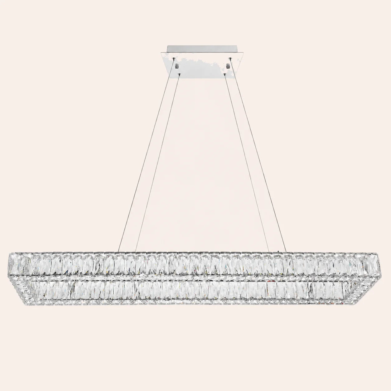 Felicity Integrated LED 52in Chrome Chandelier