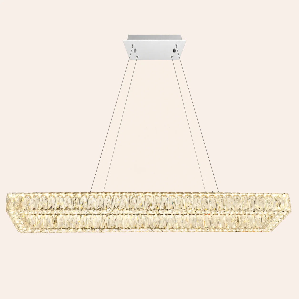 Felicity Integrated LED 52in Chrome Chandelier