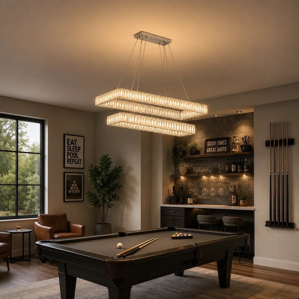 Felicity Integrated LED 2-Tier Chrome Chandelier