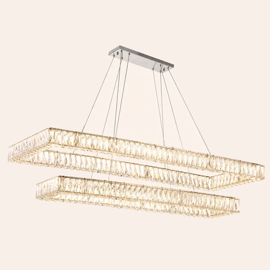 Felicity Integrated LED 2-Tier Chrome Chandelier