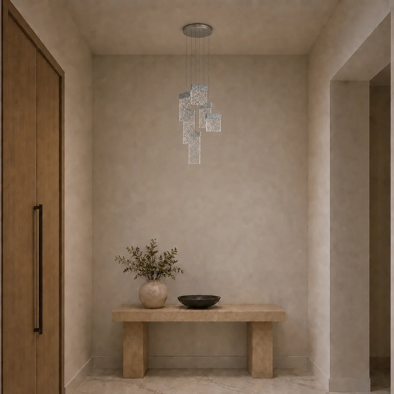 Carolina Integrated LED 16in Pewter Chandelier