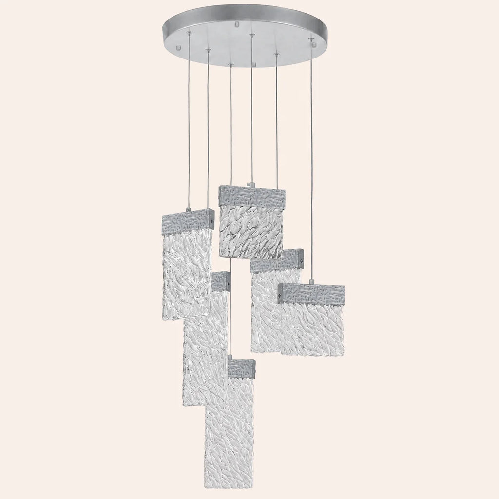 Carolina Integrated LED 16in Pewter Chandelier