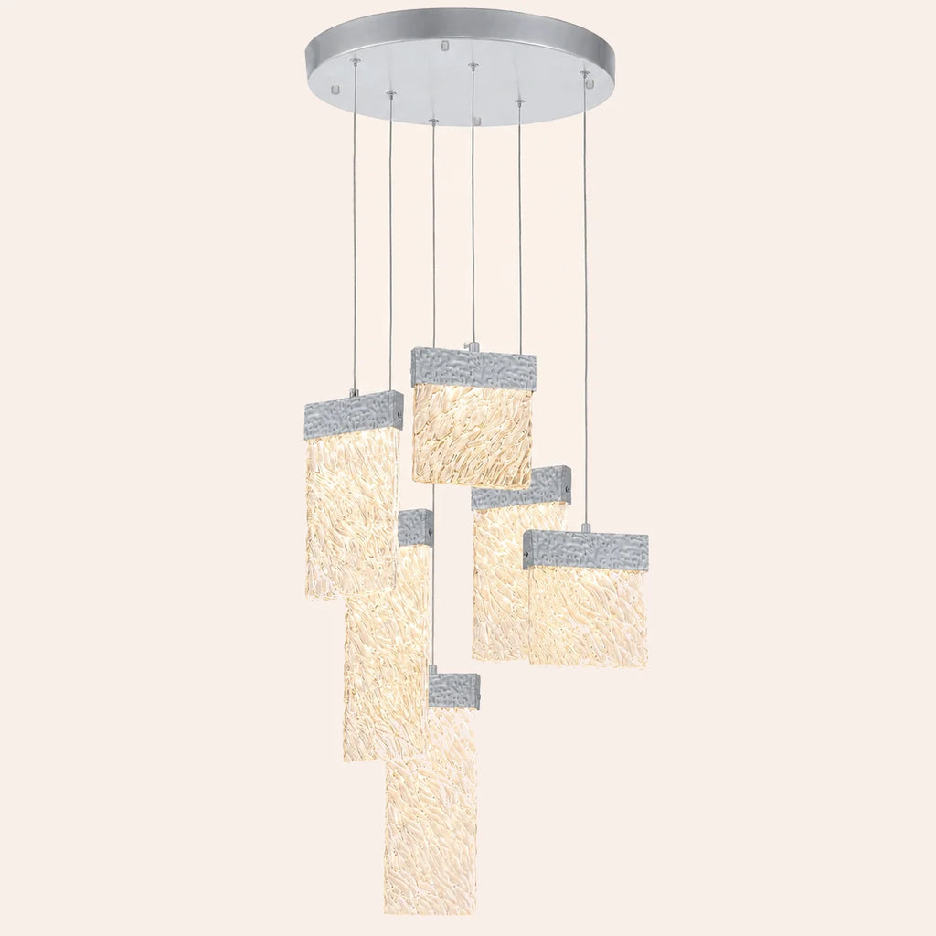 Carolina Integrated LED 16in Pewter Chandelier