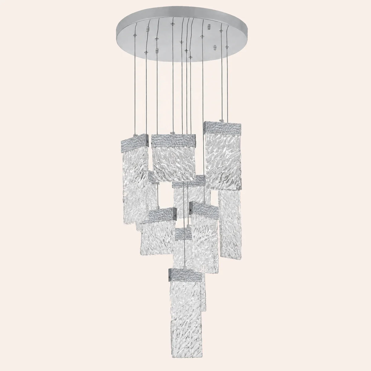 Carolina Integrated LED 20in Pewter Chandelier