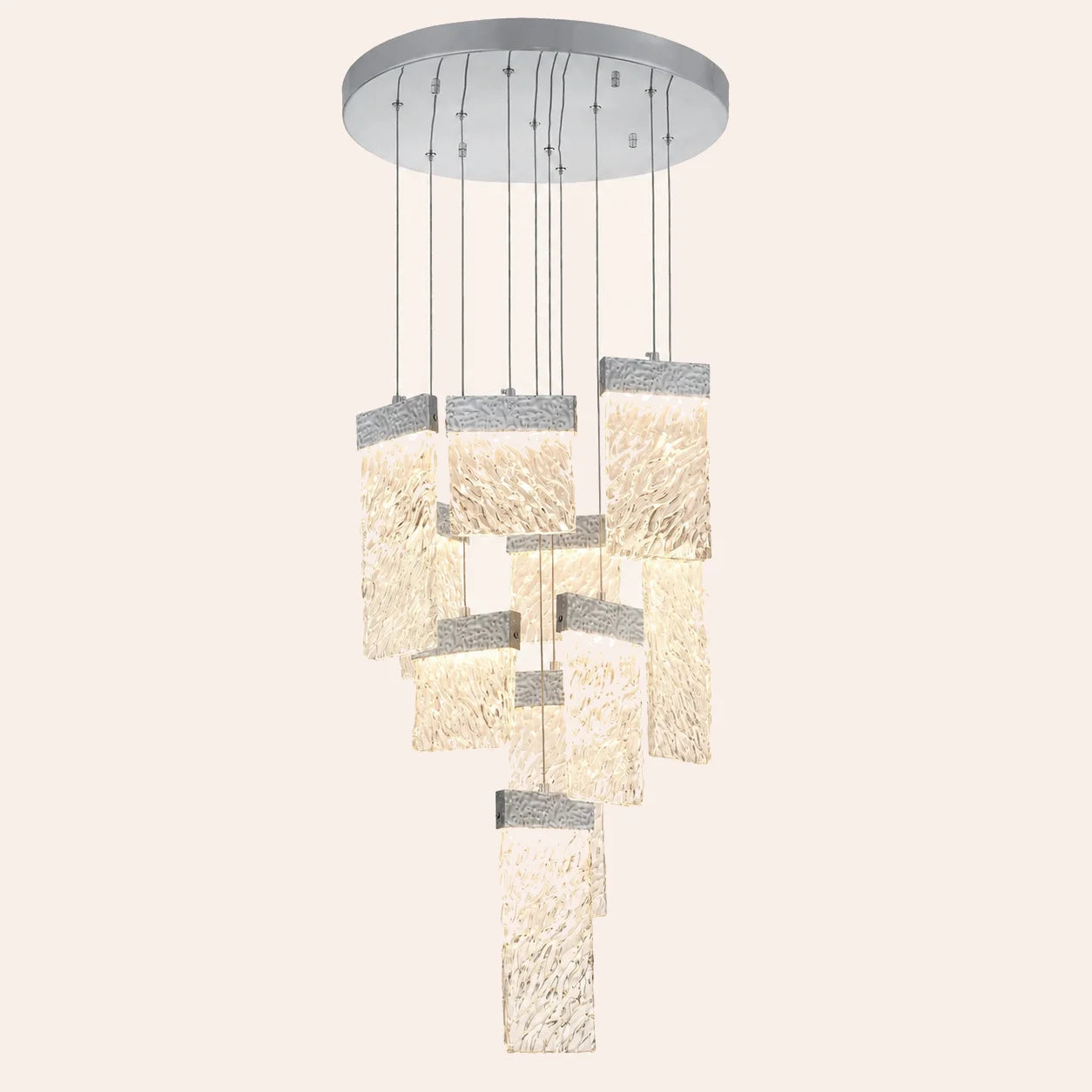 Carolina Integrated LED 20in Pewter Chandelier