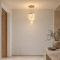 Carolina Integrated LED 20in Gold Leaf Chandelier