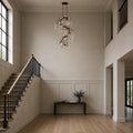 Anita 12 Light Black Chandelier