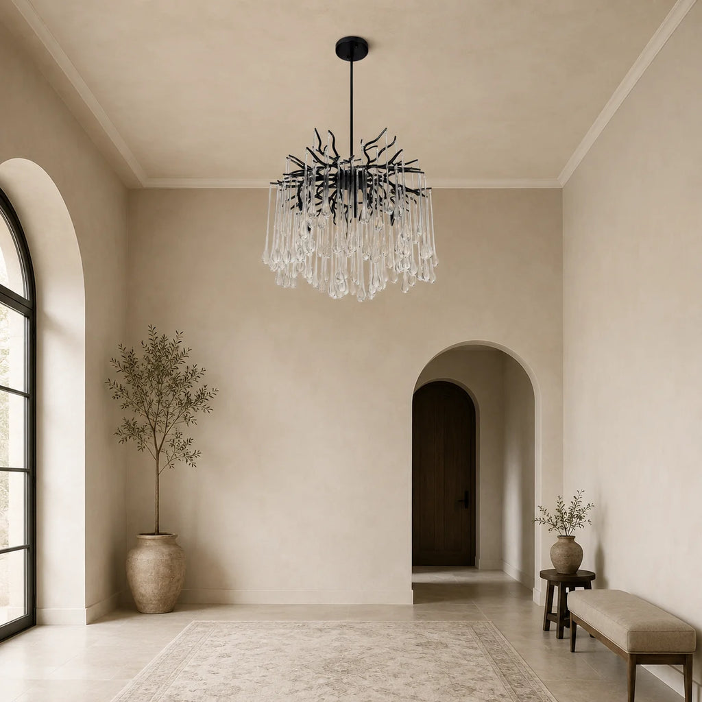 Anita 6 Light Black Chandelier
