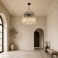 Anita 6 Light Black Chandelier